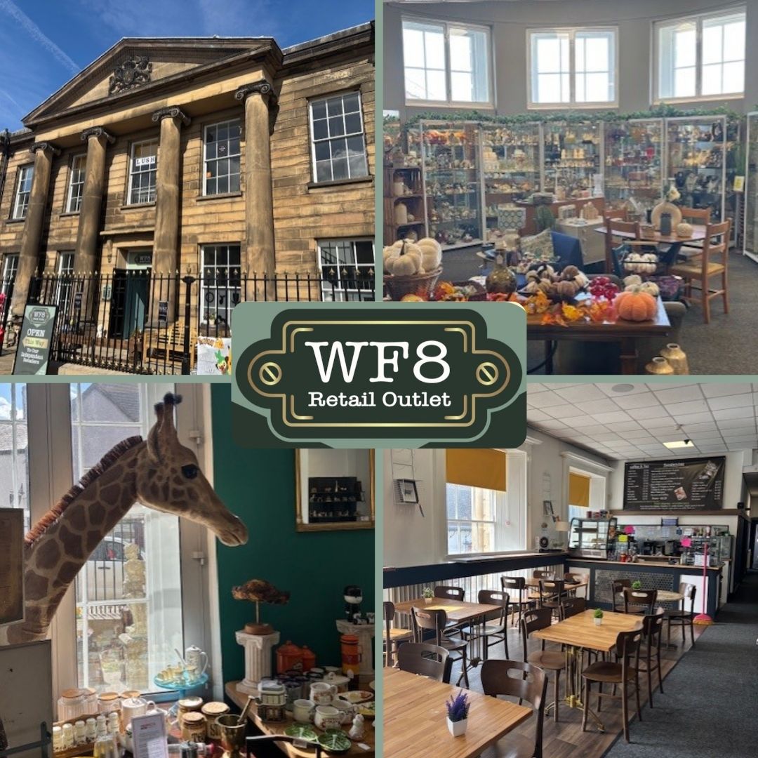 WF8 Retail Outlet: a shoppers paradise for independent sellers, prop hire, antiques and much more in Pontefract